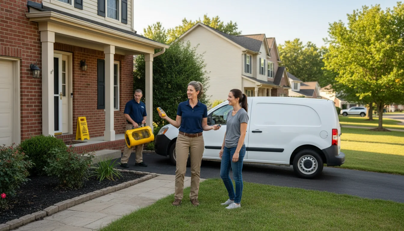 Residential water damage restoration in Golden, MS